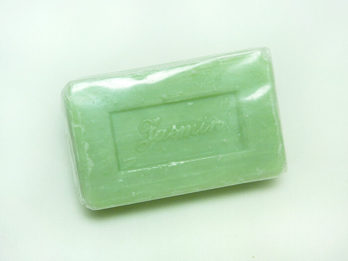 light green soap