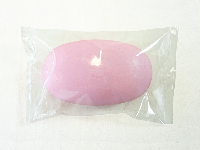 楕円型石鹸ピンク