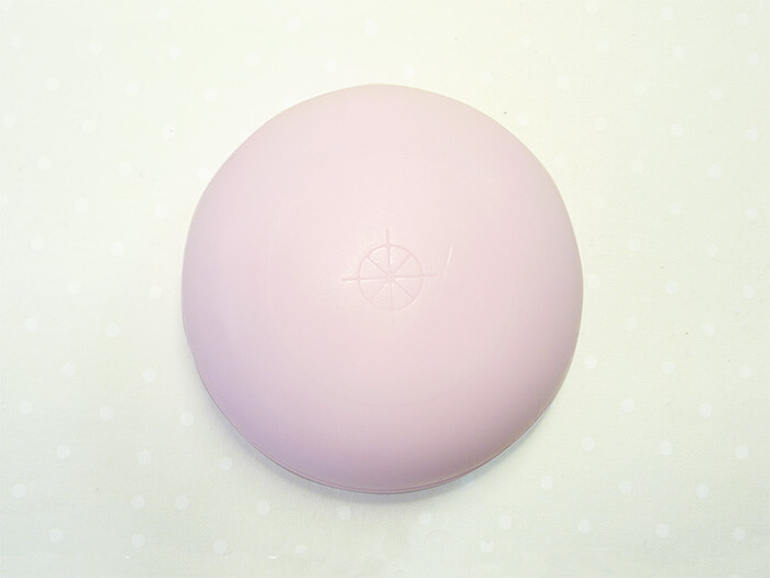 light pink round soap