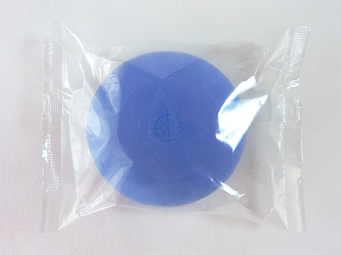 oriental blue round soap