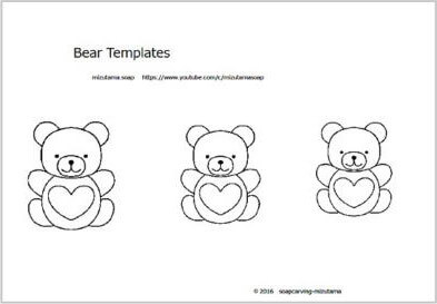 heart bear template