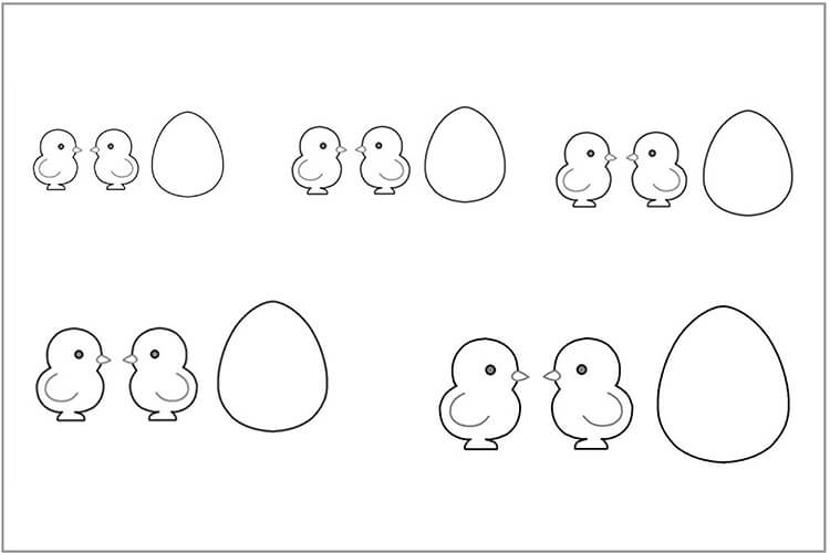chicks and eggs template