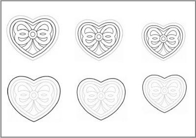 heart box template