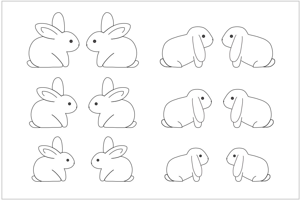 lop rabbit template