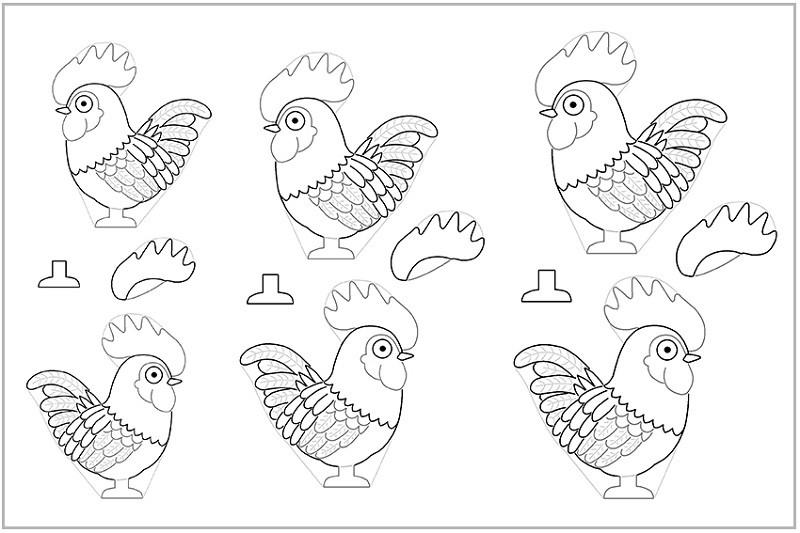 rooster template